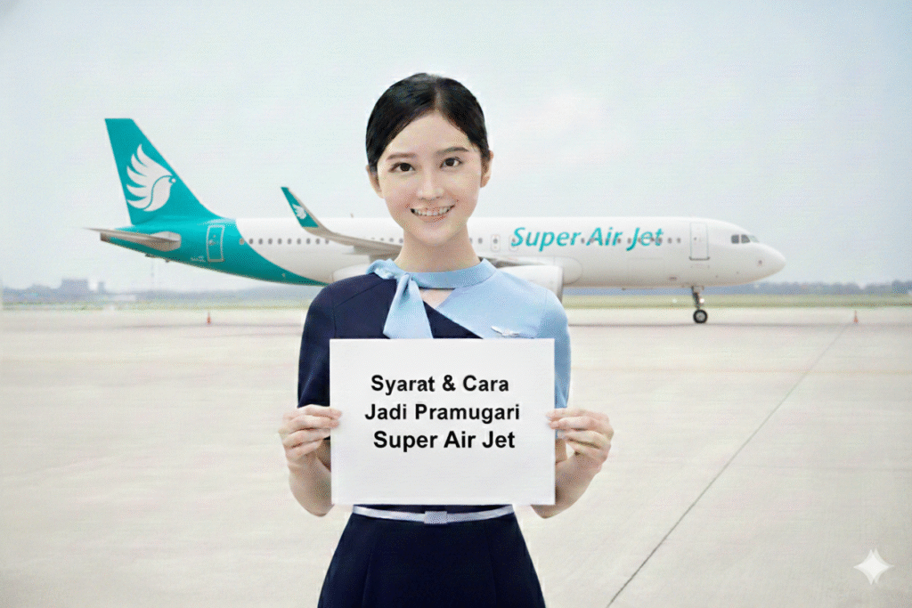 Syarat & Cara Jadi Pramugari Super Air Jet SAJ. Gambar Ilustrasi.