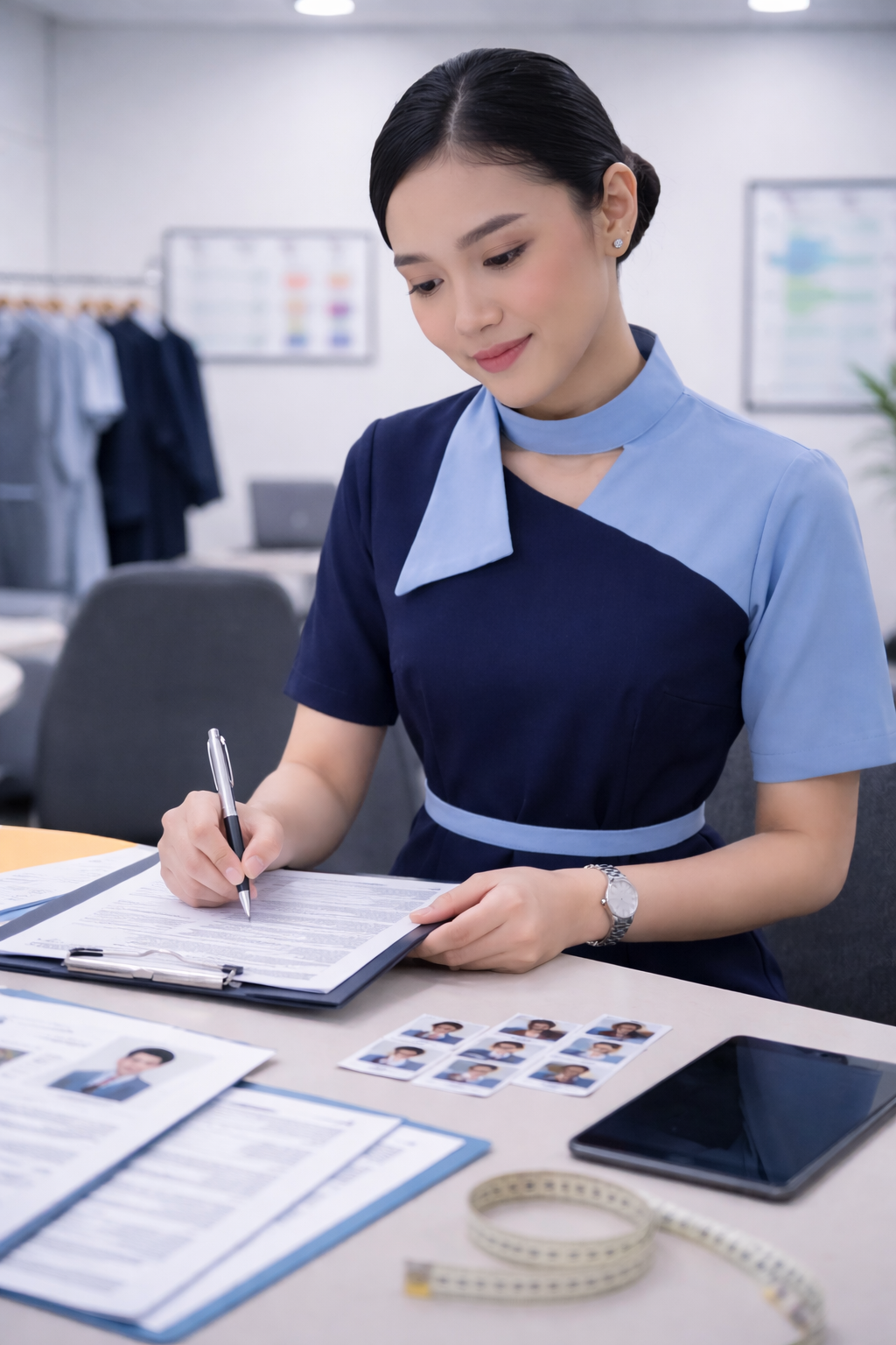 pramugari sedang menunjukkan Kesalahan Sepele yang Membuat Gagal Jadi Pramugari Kereta Api